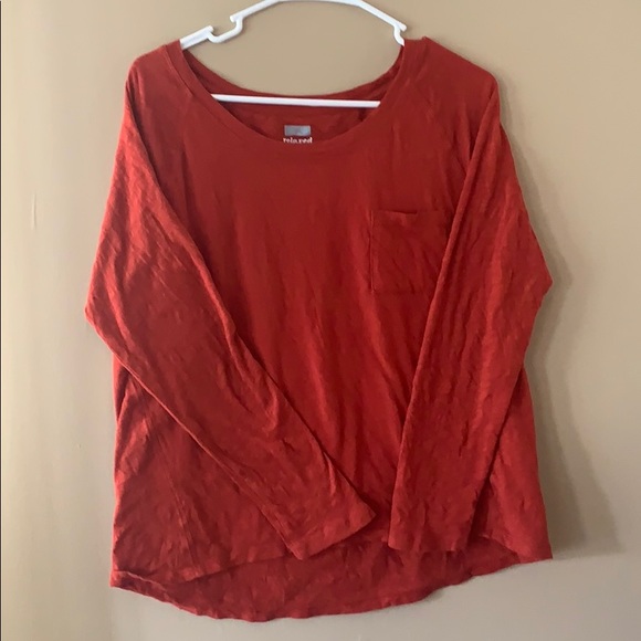 Red/burnt orange long sleeve shirt - Picture 2 of 2